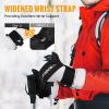 ATERCEL Ski Gloves for Men and Women, Waterproof Snow Gloves Mitten with 3M Thinsulate, Tough Outdoors Winter Gloves Suitable for Skiing Snowboarding Snowmobiling Ice Scraping view 4