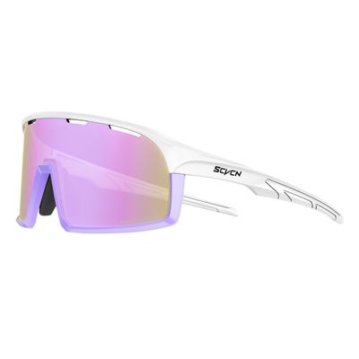 SCVCN Cycling Glasses Sports Sunglasses Clear Men Women Bicycle MTB UV400 Protection Running Mountain Bike Baseball Biking Goggles Riding BMX Fishing Riding Golf Driving Softball 506