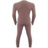 dPois Mens Mock Neck Long Sleeve Dance Unitard One Piece Full Bodysuit Athletic Jumpsuit Front Zipper Rompers Khaki X-Large view 4