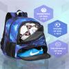 Soccer Ball Bag Backpack for Men with Ball & Shoes Compartment 32L Capacity Lightweight Breathable Boys Girls Basketball Bag Backpack Fit Volleyball Football Sports Travel School Gym Starry Blue view 4