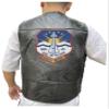 247EMBROIDERY uss mitscher ddg 35 guided missile destroyer embroidered vest patch, patches, leather vest jacket view 1