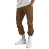YSERB Cargo Pants for Men Drawstring Hiking Pants Workout Tactical Joggers Sweatpants Elastic Waist Lightweight Work Trousers Coffee view 2
