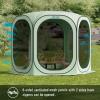 Werph Screen Tent Pop-Up, Portable Tent Canopy with Mesh Mosquito Net, Screen House Room Canopy Shade 10x10 FT with Carry Bag for Patio, Backyard, Sports & Outdoors Activities, Green view 3