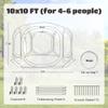 Werph Screen Tent Pop-Up, Portable Tent Canopy with Mesh Mosquito Net, Screen House Room Canopy Shade 10x10 FT with Carry Bag for Patio, Backyard, Sports & Outdoors Activities, Green view 4