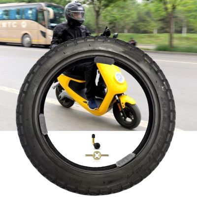 14X2.125 Bike Tyre, 14X2.125 57-254 Tubeless Tires, 14 Inch E-Bike Wheel Tire with Angled Valve for 14 Inch Electric Folding Bike, E-Bikes and E-Scooters, 45 PSI
