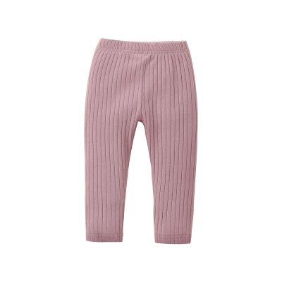 LXXIASHI Unisex Baby Ribbed Knitting Leggings Newborn Boy Girl Elastic Waist Cotton Pants (US, Age, 6 Months, 9 Months, Solid Pink)