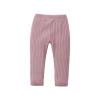 LXXIASHI Unisex Baby Ribbed Knitting Leggings Newborn Boy Girl Elastic Waist Cotton Pants (US, Age, 3 Months, 6 Months, Solid Pink) view 1