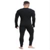 Oyolan Men's One Piece Full Body Unitard Leotard Front Zipper Long Sleeve Stretchy Bodysuits Athletic Jumpsuit Black X-Large view 2