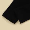 LXXIASHI Unisex Baby Ribbed Knitting Leggings Newborn Boy Girl Elastic Waist Cotton Pants (US, Age, 6 Months, 9 Months, Solid Black) view 3