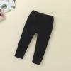 LXXIASHI Unisex Baby Ribbed Knitting Leggings Newborn Boy Girl Elastic Waist Cotton Pants (US, Age, 6 Months, 9 Months, Solid Black) view 4