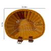 Adjustable Woven Bike/Bicycle Basket Front Cargo for Adults, Fits for Most Bikes, Stationary Bike, Ebike, Road Bike,Beach Cruiser, Brown (Large) view 3