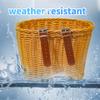 Adjustable Woven Bike/Bicycle Basket Front Cargo for Adults, Fits for Most Bikes, Stationary Bike, Ebike, Road Bike,Beach Cruiser, Brown (Large) view 4