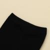 LXXIASHI Unisex Baby Ribbed Knitting Leggings Newborn Boy Girl Elastic Waist Cotton Pants (US, Age, 9 Months, 12 Months, Solid Black) view 2