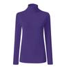 Women Turtleneck Long Sleeve Shirts Fall Fashion Solid Color Tops Basic Layering Slim Fit Soft Thermal Underwear Tops view 3