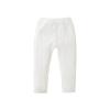LXXIASHI Unisex Baby Ribbed Knitting Leggings Newborn Boy Girl Elastic Waist Cotton Pants (US, Age, 6 Months, 9 Months, Solid White) view 1