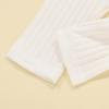 LXXIASHI Unisex Baby Ribbed Knitting Leggings Newborn Boy Girl Elastic Waist Cotton Pants (US, Age, 6 Months, 9 Months, Solid White) view 3