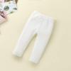 LXXIASHI Unisex Baby Ribbed Knitting Leggings Newborn Boy Girl Elastic Waist Cotton Pants (US, Age, 6 Months, 9 Months, Solid White) view 4