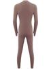 Oyolan Men's One Piece Full Body Unitard Leotard Front Zipper Long Sleeve Stretchy Bodysuits Athletic Jumpsuit Khaki XX-Large view 4