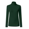 Women Turtleneck Long Sleeve Shirts Fall Fashion Solid Color Tops Basic Layering Slim Fit Soft Thermal Underwear Tops view 3