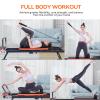Ntoaujao Pilates Reformer, Foldable Pilates Machine for Home Gym Workout with 4 Springs & 5 Cords, fit for Beginners & Advanced Users, Up to 300 LBS (Basic) view 2
