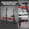 6 in 1 Professional Weight Bench Set with Squat Rack Strength Training Equipment view 2