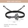 XSMZB Cremation Bracelet for Ashes Thor Hammer Memorial Urn Bracelet for Men Women Adjustable Keepsake Bangle Jewelry for Loved Ones(Silver-1) view 2