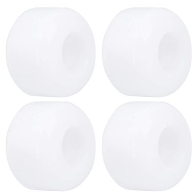 4Pcs Skateboard Wheels, 7585A Grinding Wheel Replacement, PU Elasticity Wheels Skateboard for Scooters (White)