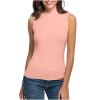 Women Turtleneck Long Sleeve Shirts Fall Fashion Solid Color Tops Basic Layering Slim Fit Soft Thermal Underwear Tops view 2