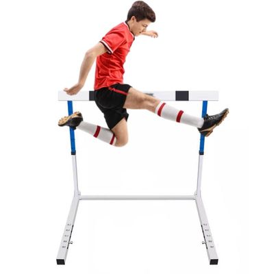 Oracra Soccer Athlete Agility Hurdles Trainer Adjustable, Metal 30"-42" Track & Field Hurdle Training Equipment, Portable Speed Practice Hurdles for Race