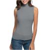Women Turtleneck Long Sleeve Shirts Fall Fashion Solid Color Tops Basic Layering Slim Fit Soft Thermal Underwear Tops view 2