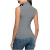 Women Turtleneck Long Sleeve Shirts Fall Fashion Solid Color Tops Basic Layering Slim Fit Soft Thermal Underwear Tops view 3