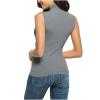 Women Turtleneck Long Sleeve Shirts Fall Fashion Solid Color Tops Basic Layering Slim Fit Soft Thermal Underwear Tops view 4