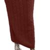 Womens 2 Piece Rib Knit Long Sleeve Skirt Sets Crop Top Maxi Bodycon Long Skirt Outfit Winter Cable Knit Sweater Set (X-Large,Red) view 4