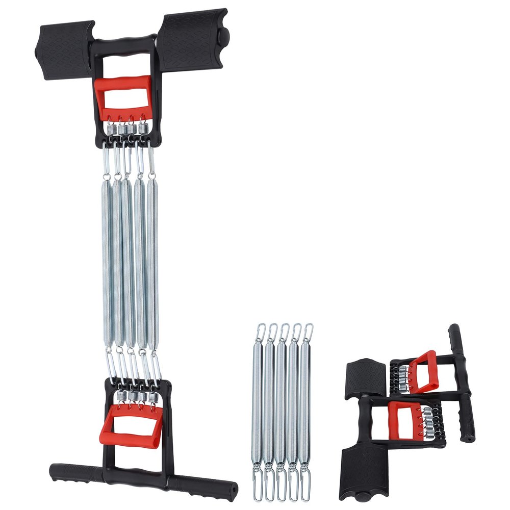 PerGar Spring Exerciser, Chest Expander, Chest Exerciser for Men, 3 in 1 Spring Arm Muscle Exerciser, Chest Expander with 5 Springs Fitness Equipment, PerGar5g2tkc8w6m