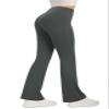 DLOODA Women's Flare Yoga Pants High Waisted Flared Leggings Bootcut Workout Bell Bottoms Leggings Tummy Control (DEEP Grey M) view 3