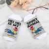 G2TUP Chicken Socks Chicken Lover Gift Hei Is My Spirit Animal Socks Cartoon Hei Merch (US, Alpha, One Size, Regular, Regular, Chicken He-i Spirit S) view 3