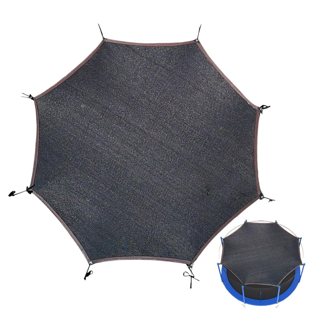 Trampoline Sunshade Cover 6ft 8ft 10ft 12ft 14ft Anti-UV Sun Protection Trampolines Canopy Outdoor Trampoline Tops Cover for Outdoor Backyard Trampoline Accessories