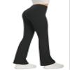 DLOODA Women's Flare Yoga Pants High Waisted Flared Leggings Bootcut Workout Bell Bottoms Leggings Tummy Control (Black XS) view 3