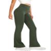 DLOODA Women's Flare Yoga Pants High Waisted Flared Leggings Bootcut Workout Bell Bottoms Leggings Tummy Control (Army Green XXL) view 1