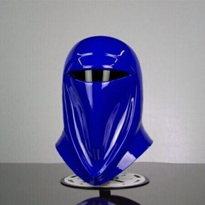 Blue Color Helmet Reproduction Imperial Royal Guard Helmet Cosplay Steel Helmet Halloween Wearable Helmet