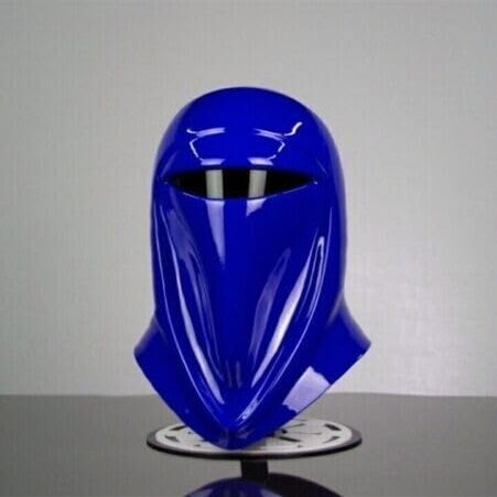 Blue Color Helmet Reproduction Imperial Royal Guard Helmet Cosplay Steel Helmet Halloween Wearable Helmet