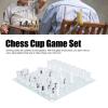 Boxwizard Shot Glass Chess Set Drinking Game Set Chess Board with Shot Glass Chess Pieces 22.5x22.5cm, Boxwizardwvgsox98hg view 3