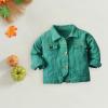 Baby Boys Girls Denim Jacket Kids Toddler Button Down Jeans Jacket Top Coat Outerwear Toddler (Purple, 18-24 Months) view 4