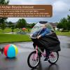 Bike Rear Seat Canopy, Kids Bike Back Seat Cover with Transparent Window Outdoor Rain Protection Bike Back Seats Rain Coat view 2