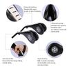 ElevateIQ Pack of 2 Taekwondo Double Kick Pad Target, Tae Kwon Do Karate Kickboxing Training TKD Kicking Pad Practice Double Face Kick Foot Pad Martial Arts Equipment Sporting Goods Paddle, Black view 2