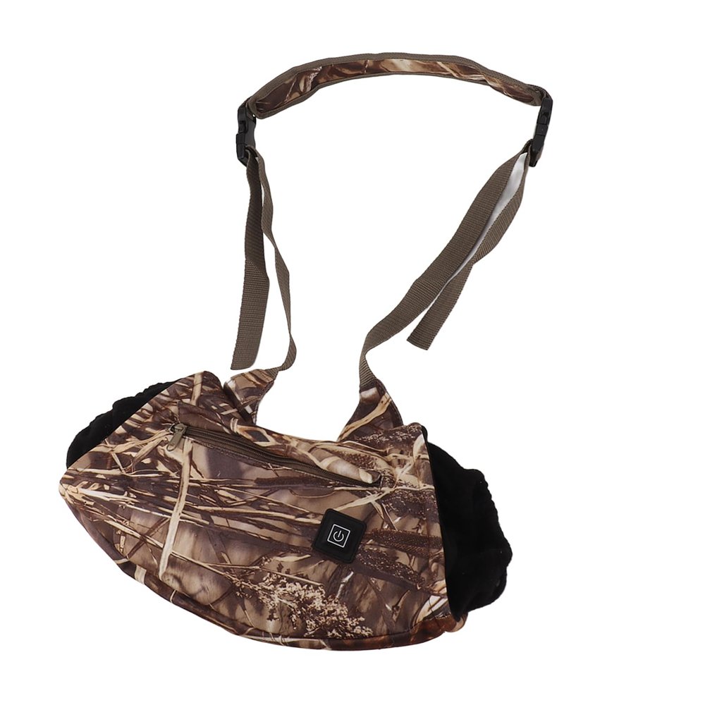 ElevateIQ Heated Hand Muff Camo Hand Warmer Bag USB Powered 3 Temperature Waterproof Soft Hand Warmer Pouch, Rapid Heating, 3 Heat, Safe Material