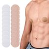 YUNEEHA 100 Pieces Disposable Nipple Covers for Men, Anti Chafing Stick Protector for Runners Sports Gym, Mens Tape Pasties Nipple Shields No Show-Beige White (50 beige and 50 white) view 1