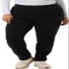 32 Degrees Womens Knit Stretch Elastic Waist Twill Pant (Black, XXL), XX-Large view 3