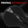 Yoidesu 3D Printed Carbon Fiber Saddle,Breathable Hollow Light Unisex Seat for BMX, & Road Bike, Shock Absorbing Full Carbon Fiber Seat view 2