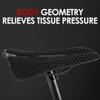 Yoidesu 3D Printed Carbon Fiber Saddle,Breathable Hollow Light Unisex Seat for BMX, & Road Bike, Shock Absorbing Full Carbon Fiber Seat view 3